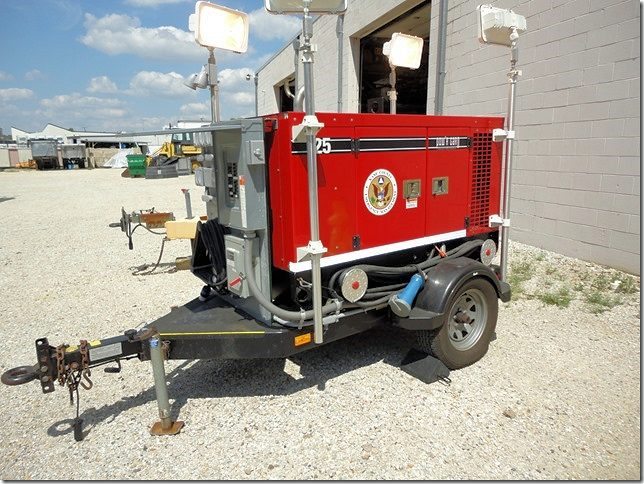 Generator on trailer 